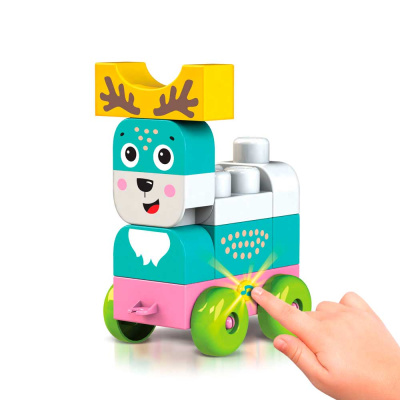 Конструктор для малышей Talky Blocks кнопочка Олененок Азбукварик 1